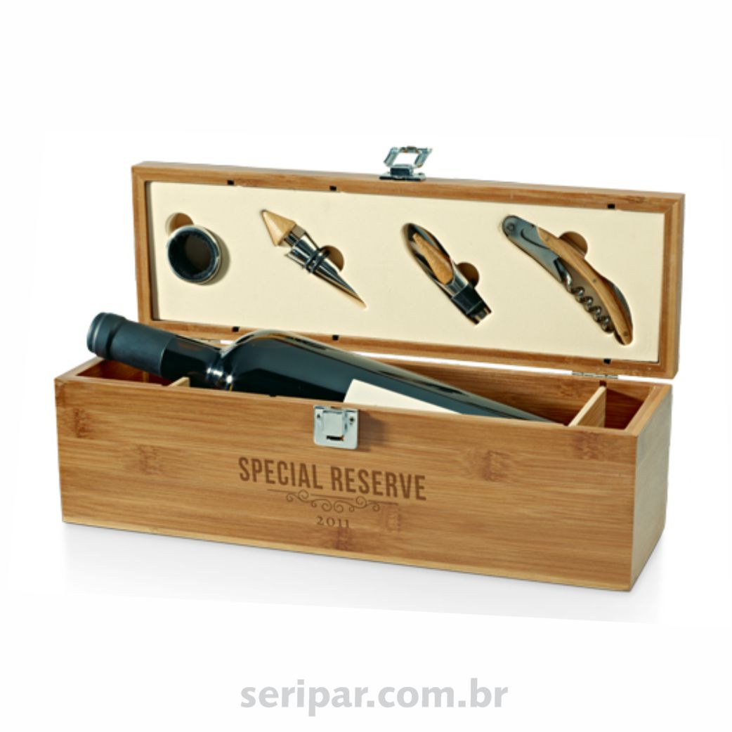 Kit vinho personalizado empresa