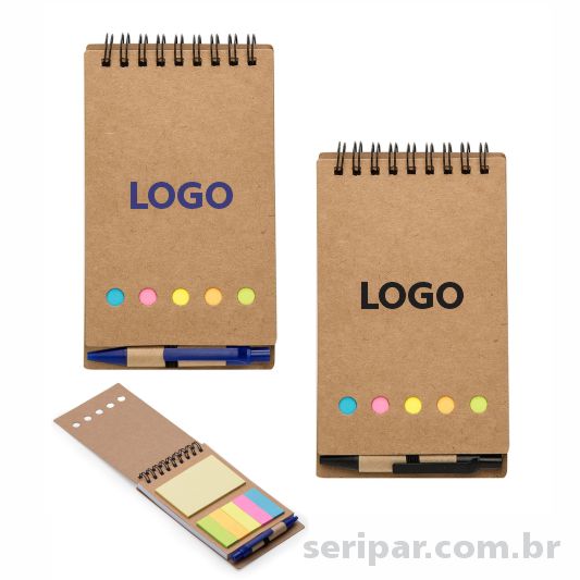 Bloco de anotações personalizado empresa