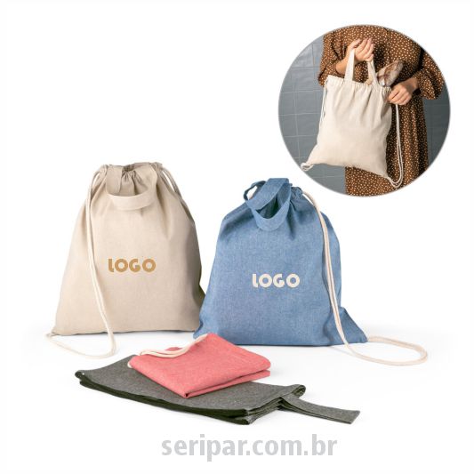 Sacochila ecológica personalizada empresa