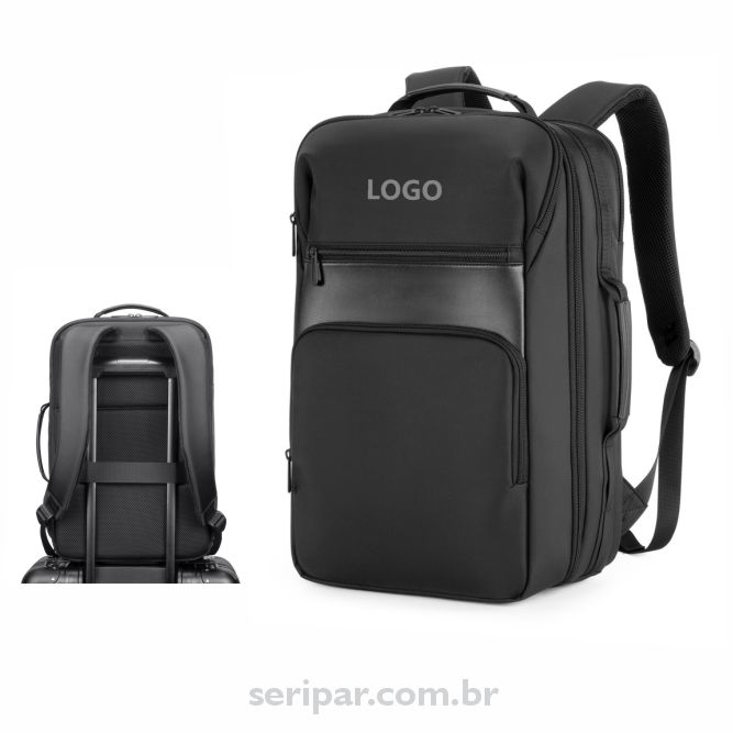 Mochila premium personalizada para empresas como brinde corporativo