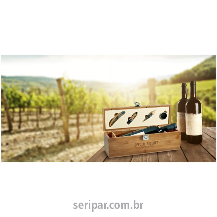 Brindes Aniversário da Empresa - Kit vinho Personalizado