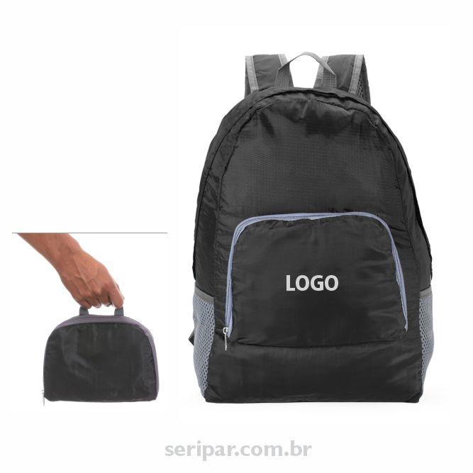 Mochila dobrável personalizada empresa