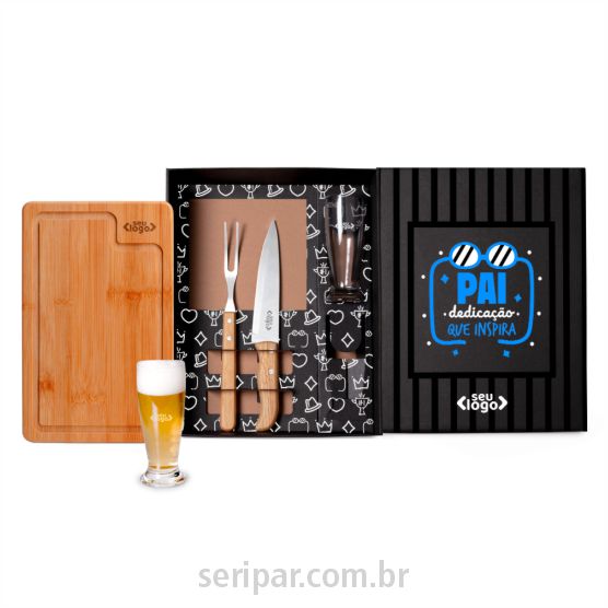 Brinde corporativo Dia dos Pais churrasco
