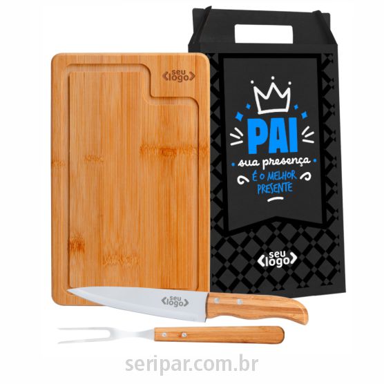 Kit churrasco personalizado Dia dos Pais