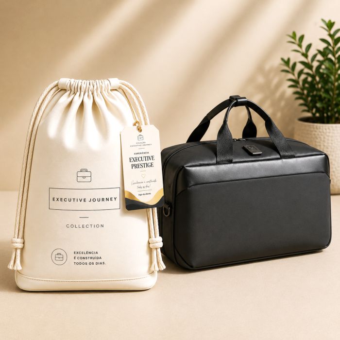 Executive Prestige Essential com bolsa de viagem premium personalizada para empresas