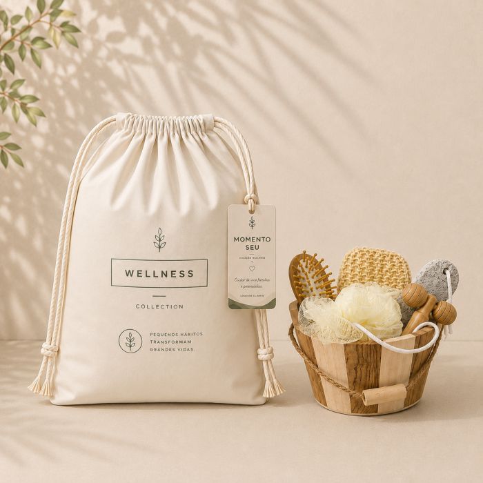 Momento Seu Essential com kit banho personalizado para ações de cuidado e bem-estar